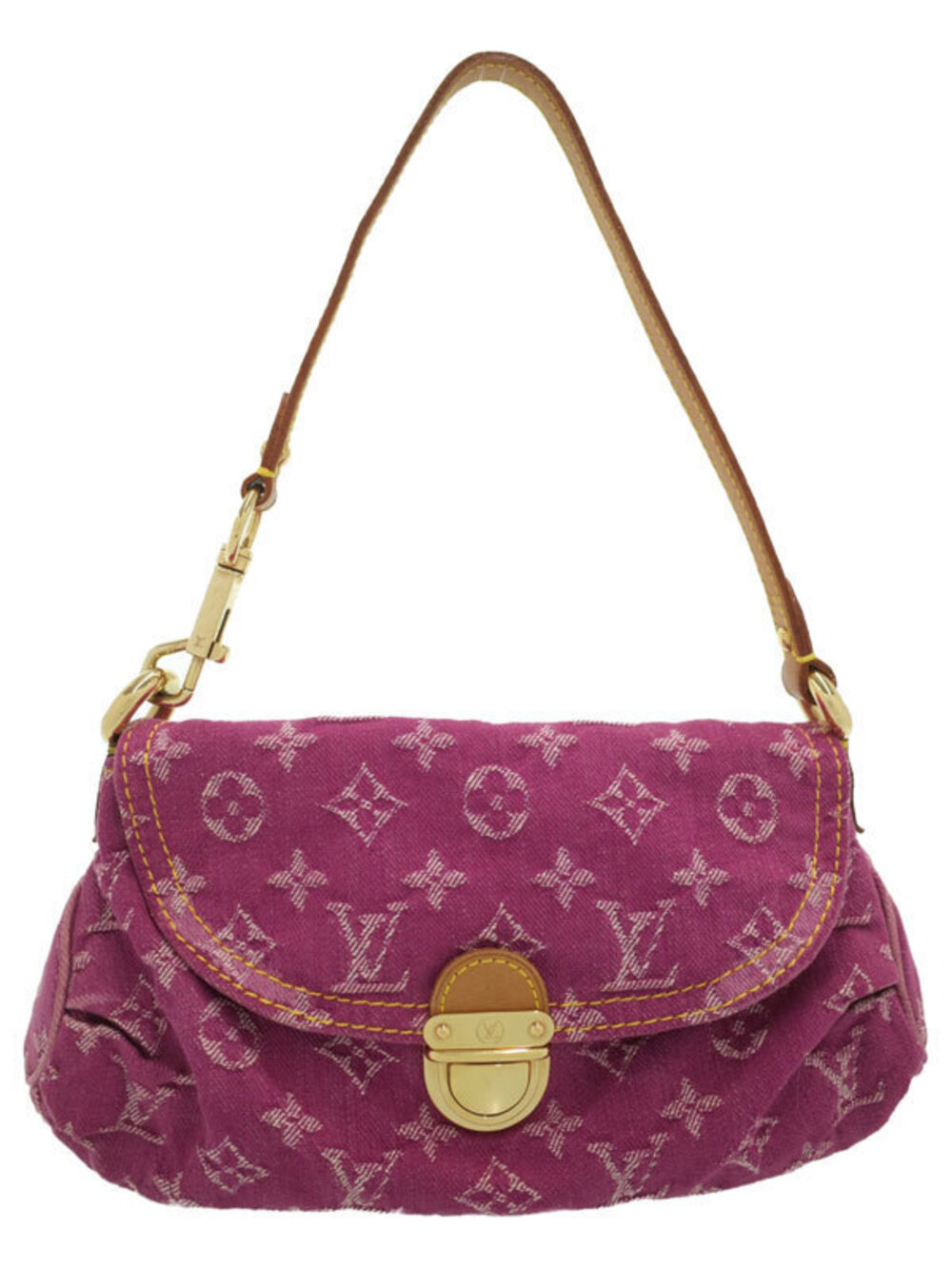 Louis Vuitton Monogram Denim Pleaty Hobo Bag